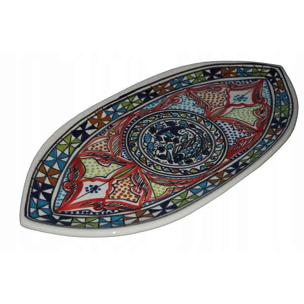 Gruzie Chaczapuri Pide Pizza Turecká Pizza Velký Krásný Talíř 43 cm