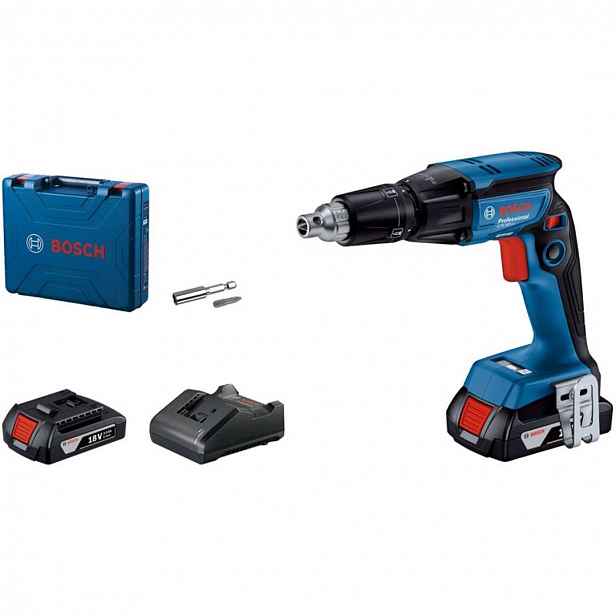 Bosch - 12V AKU sádrokartonářský šroubovák, 2x aku 2,0 Ah Li-Ion, nabíječka 06019K7020