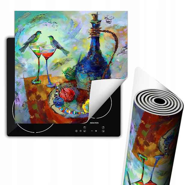 Ochranná Podložka Na Svinovací Sporák 60x52 cm Barevné víno