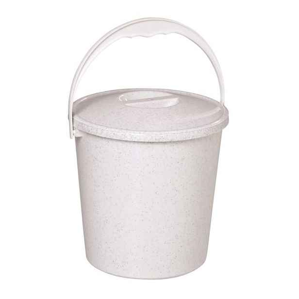 vědro 5,0l s víkem, potrav.atest (modré,granit)