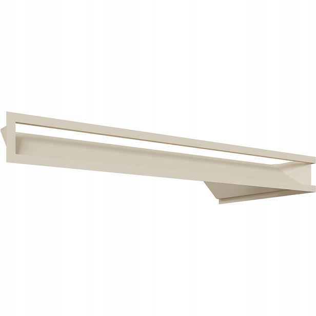 Ventilační mřížka do krbu Luft rohová levá 80x40x9 krémová Slim