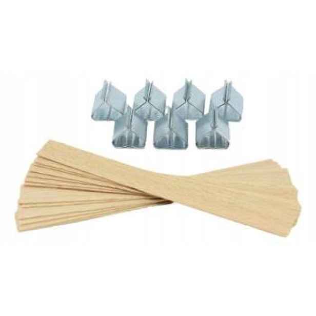 Dřevěný knot na voskové svíčky Diy 50 kusů 10 cm Stopky Bonus