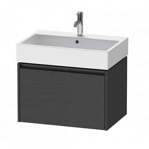 Duravit Ketho.2 - Umyvadlová skříňka 44x68x46 cm, 1 zásuvka, grafit mat K25076049490000
