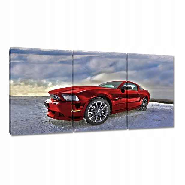 Obraz 180x90 Červený Ford Mustang