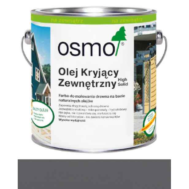 Osmo 2704 2,5L Vnější krycí olej na dřevo Šedý kamenný