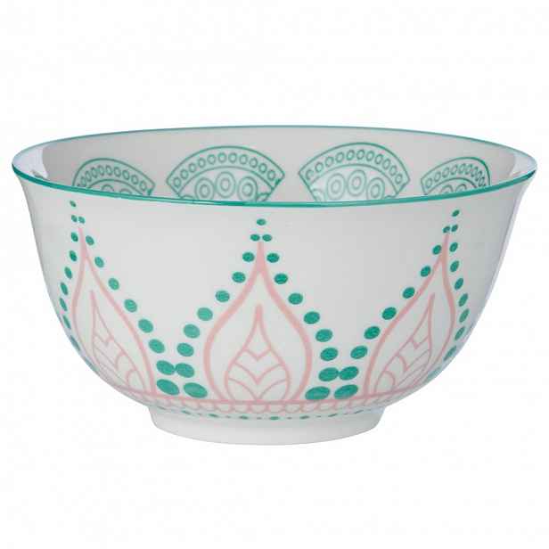 Butlers ORNAMENTS Miska 520 ml - růžová/zelená