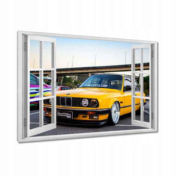 Obrazy 90x60 Žluté Bmw Trojka 3 Půda