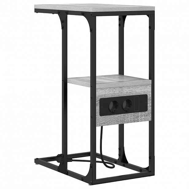 vidaXL Noční skříňka Šedá Sonoma 41,5 x 26 x 60,5 cm Kompozitní dřevo