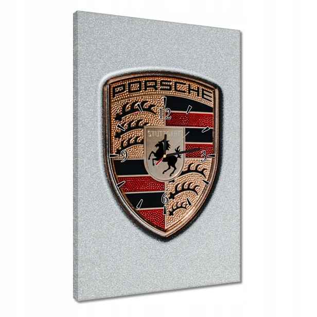 Hodiny 40x60 Známka Porsche Logo