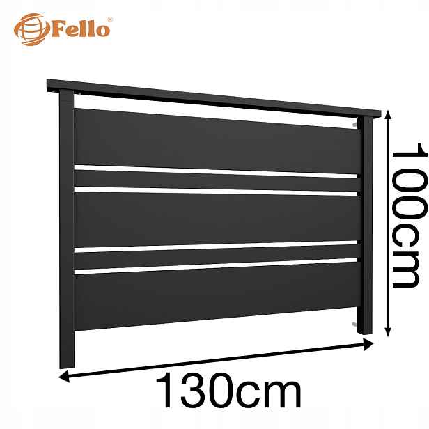 Solid MIX Francouzský balkon 130 cm Zábradlí Ral