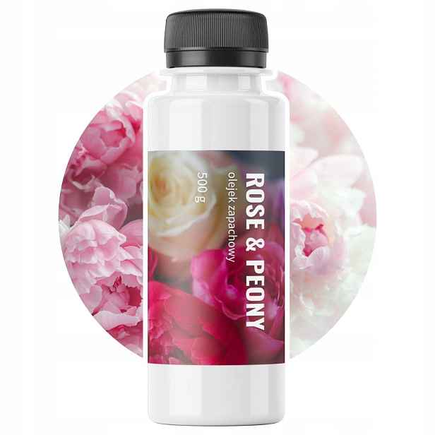 Vonný olej růže a pivoňka Rose & Peony pro mýdlové svíčky 500 g