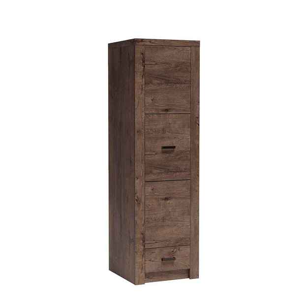 MASSENO ŠATNÍ SKŘÍŇ S OTOČNÝMI DVEŘMI ZERI, 56/192/58 cm 1dveřová, hnědá