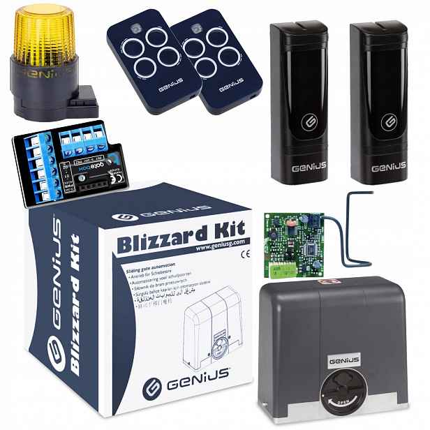 Genius BLIZZARD500+ Modul WiFi Lampa+ Pilot 2ks pohon posuvné brány