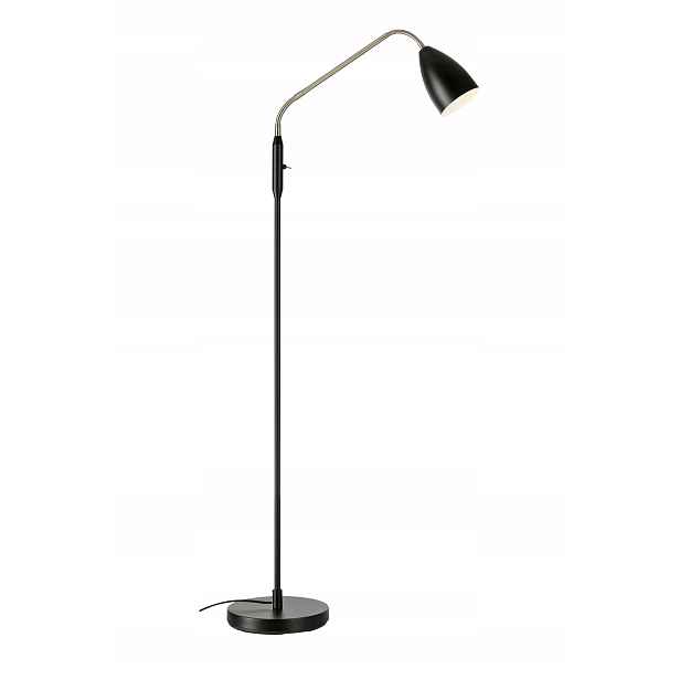 Podlahová lampa černá s regulací nastavení stínítka, Led 4,9W Markslojd