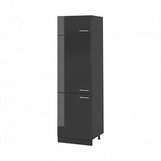 Vicco VYSOKÁ SKŘÍŇ R-Line, Antracitový vysoký lesk/Antracit, 60 cm