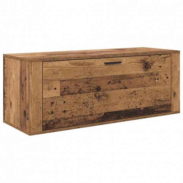 vidaXL Skříň na obuv 100 x 35 x 38 cm Kompozitní dřevo Staré dřevo