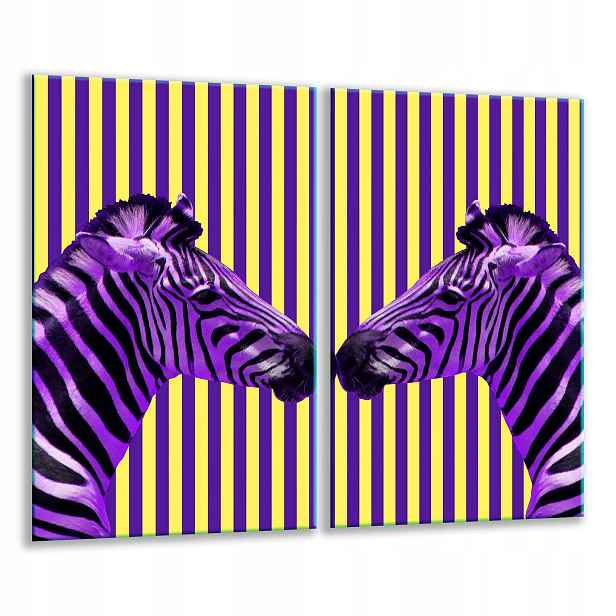 7v1 Skleněná Deska Na Krájení 2x 30x52 Zebra