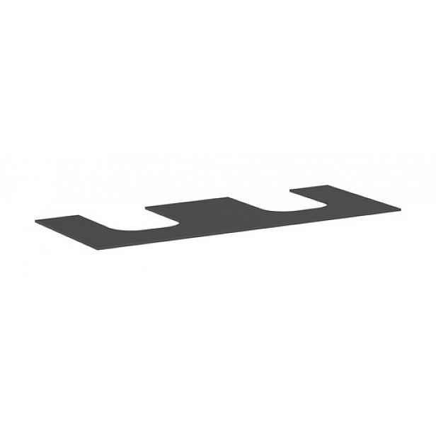 Deska pod umyvadlo Hansgrohe Xevolos E 137x1x55 cm matná břidlicově šedá mat 54207760