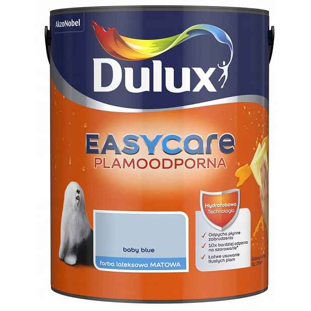 Dulux Easy Care Barva Odolná Vůči Skvrnám Baby Blue 5L