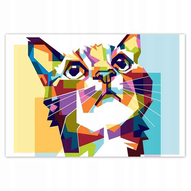 Fototapety 152x104 Abstraktní kočka