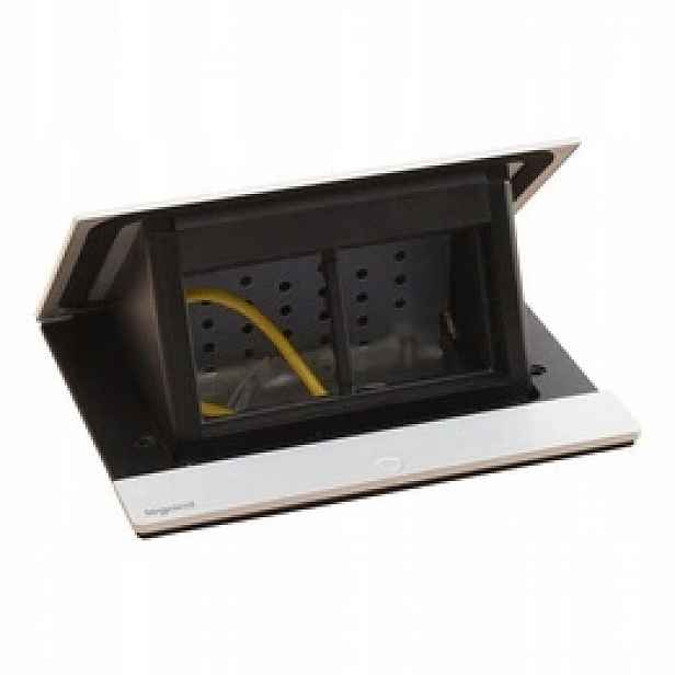 Nábytková zásuvka 4 moduly Aluminium Legrand 654803
