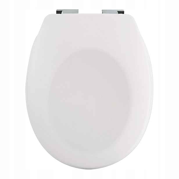Spirella Wc prkénko Neela, matně bílé, duroplast Thermodur, chromované pant