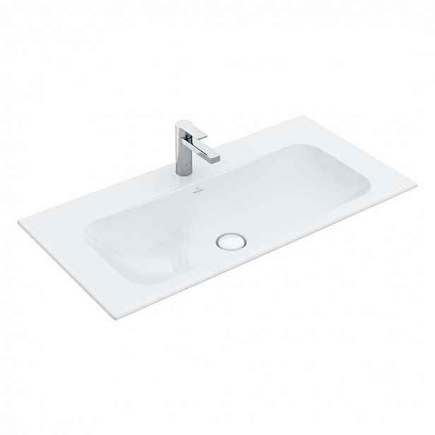 Villeroy & Boch Finion - Umyvadlo bez přepadu, 80x50 cm, s CeramicPlus, alpská bílá 416481R1