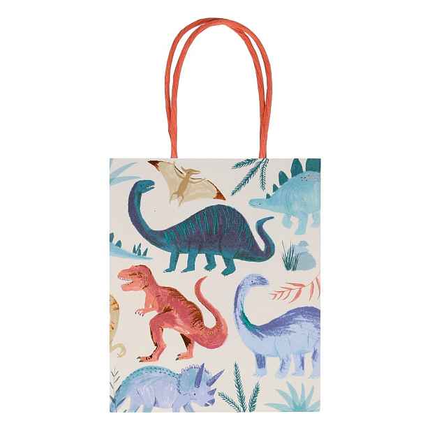 Dárkové tašky v sadě 8 ks 13x8 cm Dinosaur Kingdom – Meri Meri