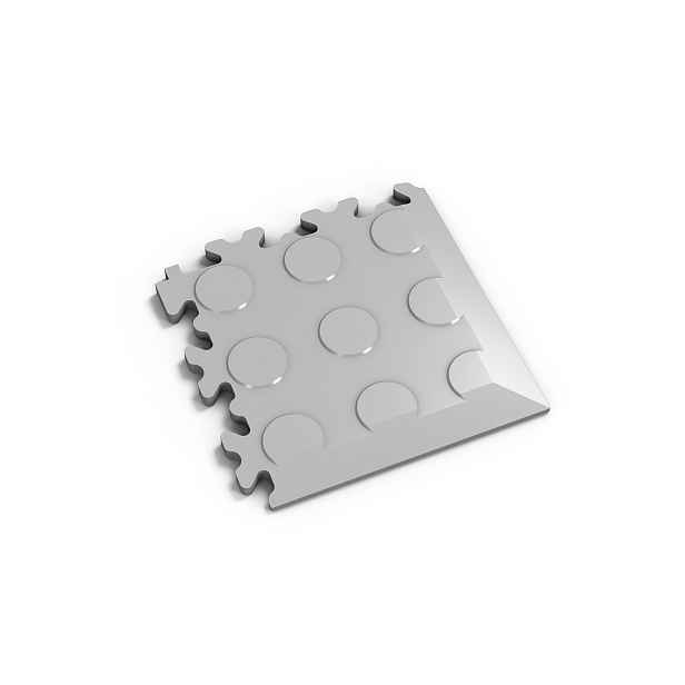 Dlaždice rohová Fortelock Machine industry penízky GREY