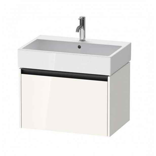 Duravit Ketho.2 - Umyvadlová skříňka 44x68x46 cm, 1 zásuvka, lesklá bílá K25076022220000