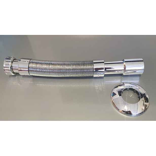 Eco produkty Flexi sifon chrom - flexi připojení chromované s převlečnou maticí 5/4" x 32/40 (1940-5/4)