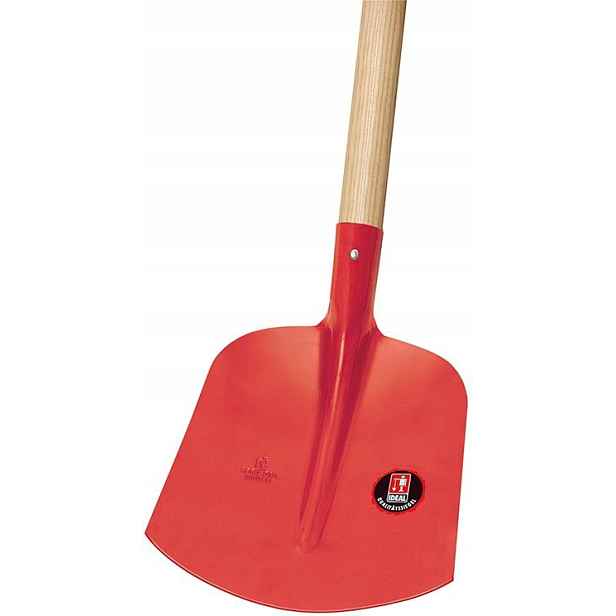 Hollanderova lopatka červená 230 x 275 mm, 3/4 ostří bez násady Ideal