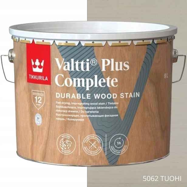 Tikkurila Lakovací Hmota Valtti Plus Complete 9L Barva 5062 Tuohi