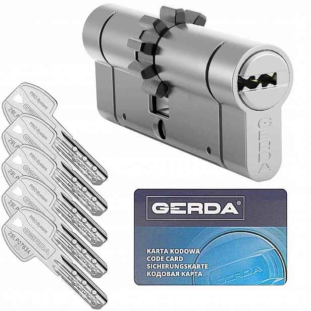 vložka Gerda Pro System X 30/40Z s ozubením nikl