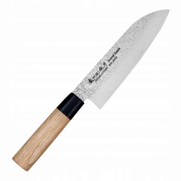 Satake Nashiji Natural Sharp japonský kuchyňský Nůž Santoku 56-58 Hrc 17cm