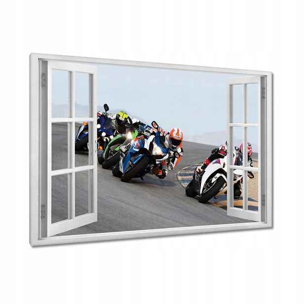 Obrazy 90x60 Závodníci motorky Motocykly