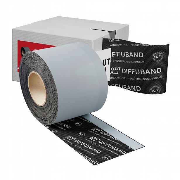 Těsnící páska na okna teplá montáž 100mm x 25m zev. Diffuband SK2