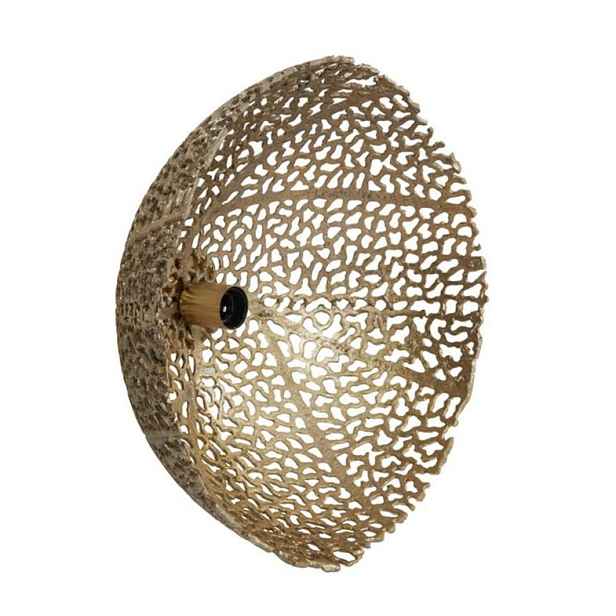 Zlatá děrovaná kovová nástěnná lampa Sinula - Ø 45*22cm / E27 Light & Living