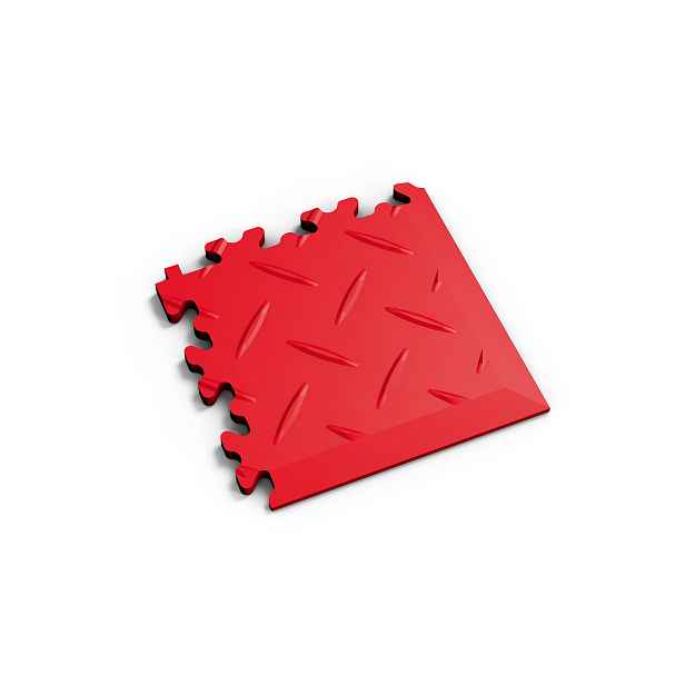 Dlaždice rohová Fortelock Machine industry diamant ROSSO RED
