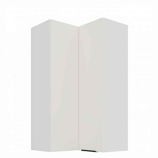 Horní rohová skříňka Aria 60x60 GN-108 2F (90°) Barva korpusu: Bílá, Barva dvířek: WH - Crystal white AFM
