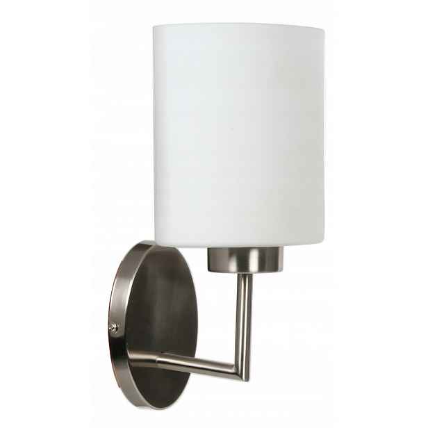 Nástěnná lampa Candellux Lighting Visola E27 60W Nikl Mat Bílá