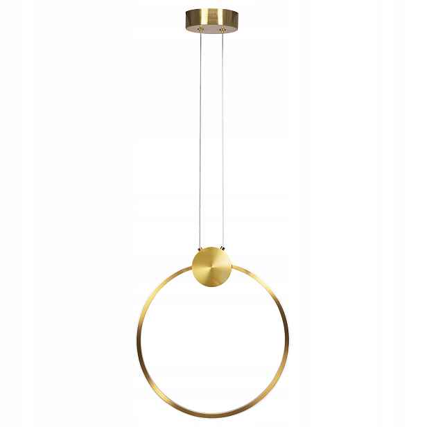Závěsná lampa Zlatý Lesk Led Kruh Ring Stylová 30 cm APP1394