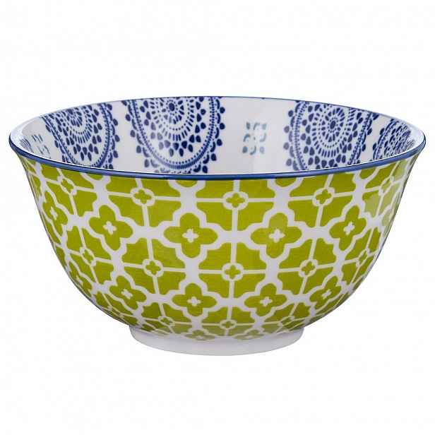 Butlers ORNAMENTS Miska 520 ml - modrá/zelená