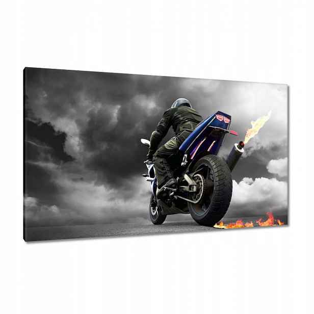 Obrazy 120x70 Modrý závodník Motor