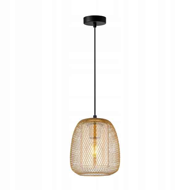 Závěsná lampa Amiria Italux Zlatá ažurová 1xE27 40W do obývacích pokojů