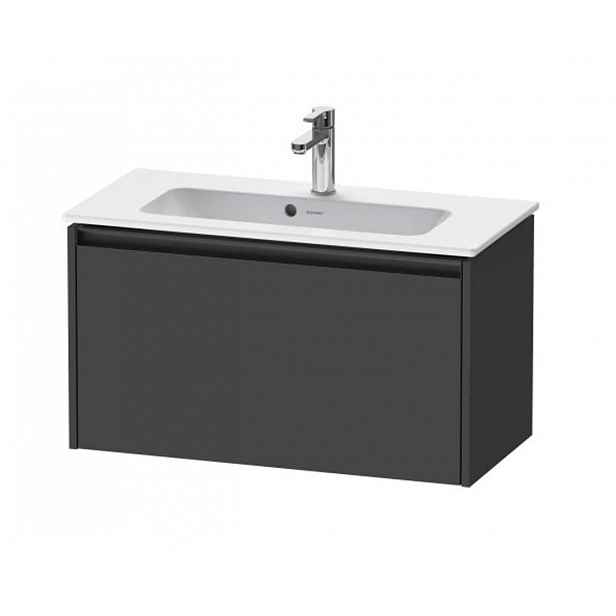 Duravit Ketho.2 - Umyvadlová skříňka 44x81x39 cm, 1 zásuvka, grafit mat K25056049490000