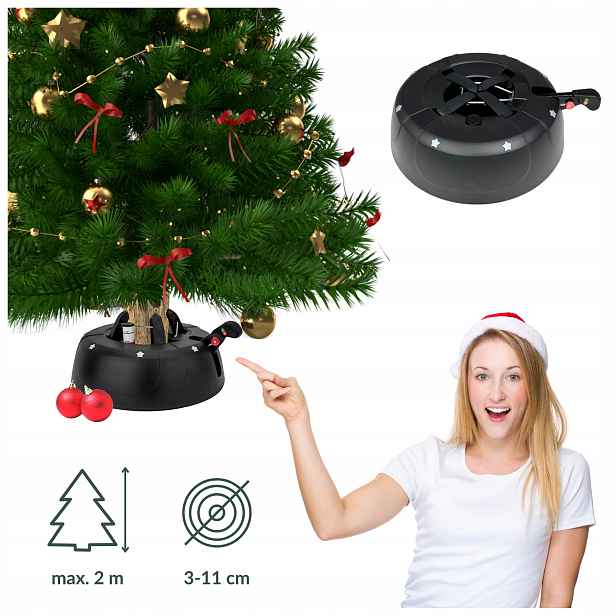 Samozaciskávací Stojan Na Vánoční Stromek Stabilní Podstavec Pro Živý Stromek Do 2 M
