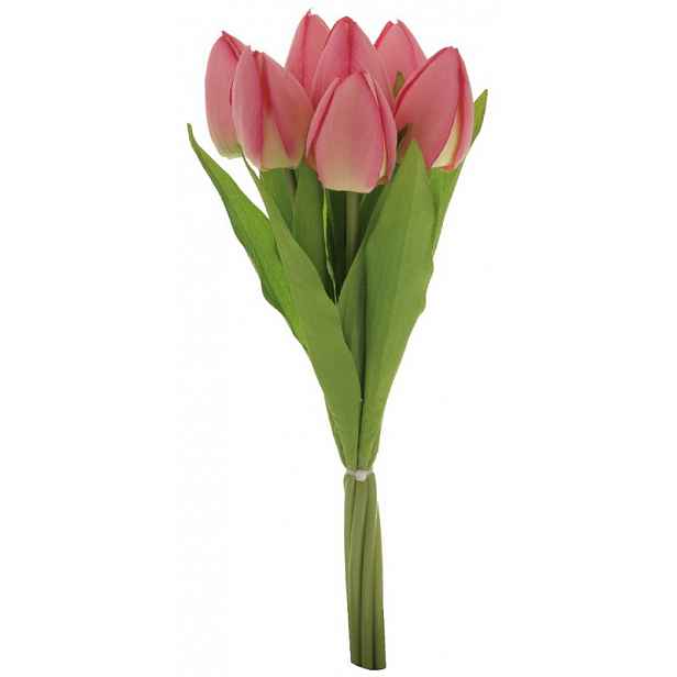 Umělá kytice Tulipány, růžová
