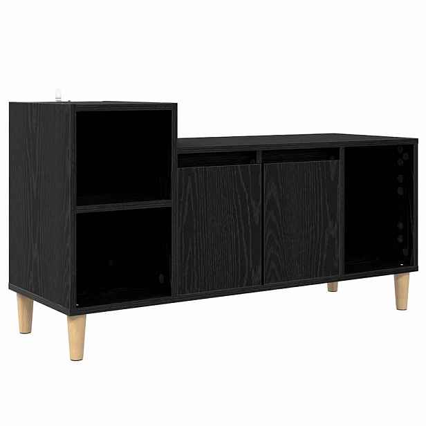 vidaXL Televizní skříň 100 x 35 x 55 cm Černý dub Kompozitní dřevo