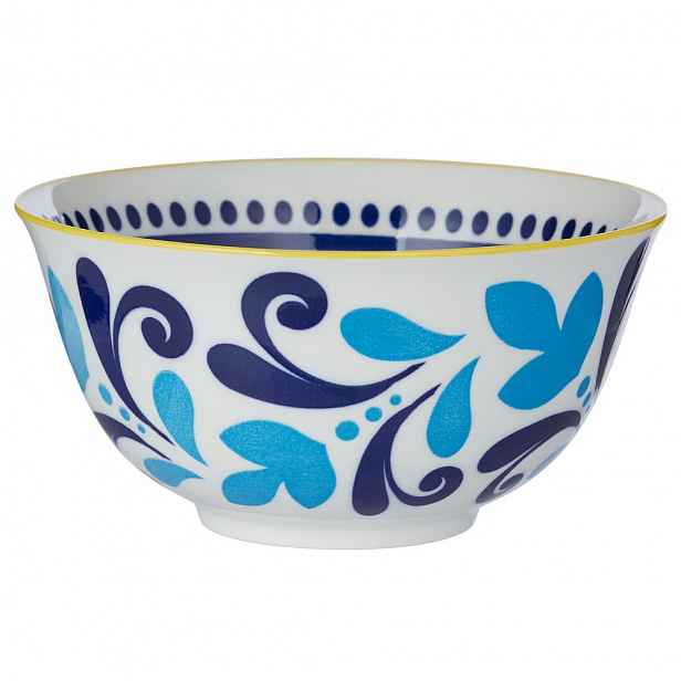 Butlers ORNAMENTS Miska 520 ml - sv. modrá/ tm. modrá